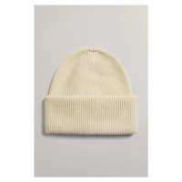 ČEPICE GANT D2. RIB KNIT BEANIE bílá