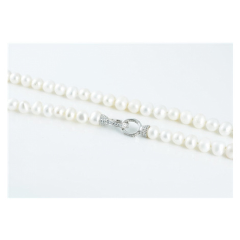Dámský perlový náhrdelník SVLN0010S69P145 + Dárek zdarma JVD