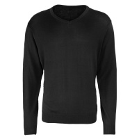 Premier Workwear Pánský pletený svetr s výstřihem do véčka