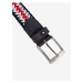 Černo-červený pánský pruhovaný pásek Tommy Hilfiger Adan 3.5 Elastic