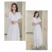 Letní bílé šaty - nadměrné velikosti FashionEU