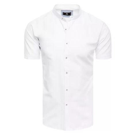 Buďchlap Senzační bílá pánská košile s krátkým rukávem
