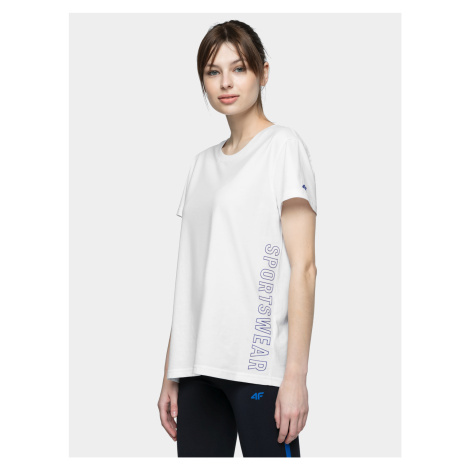 4F H4L21-TSD020 WHITE Dámské tričko US H4L21-TSD020 WHITE