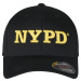 YUPOONG Inc. BRANDIT kšiltovka NYPD 3D Logo Flexfit Cap Černá