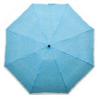 Mini Micro Dot's - dámský skládací deštník, 02 modrý puntíky