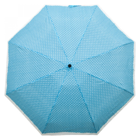 Mini Micro Dot's - dámský skládací deštník, 02 modrý puntíky Derby