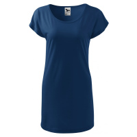 MALFINI® Volné tričko šaty Love z viskózy s lodičkovým výstřihem