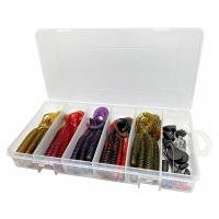 Savage gear set nástrah rib worm kit mix colors 60 ks