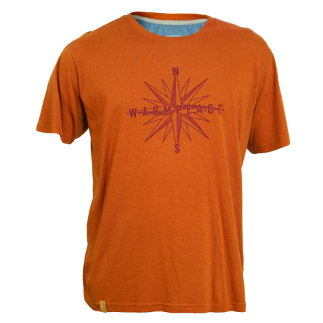 Pánské triko s krátký rukávem Warmpeace Swinton Caldera orange