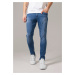 Skinny Ripped Stretch Denim Pants modré seprané