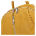 Dámský kožený batoh tmavě žlutý - Delami Filippo žlutá