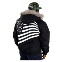 Zimní bunda Cocaine Life Flag Winter Jacket Black