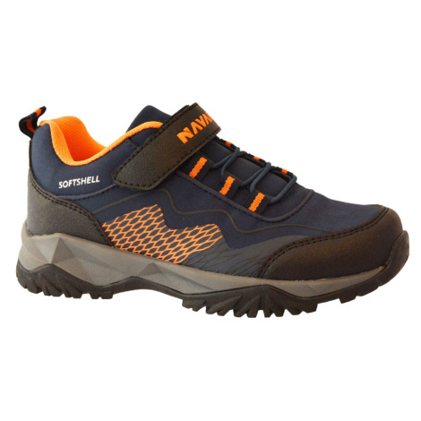 Navaho N7-509-27-02 Dětské softshellové boty modro / oranžové