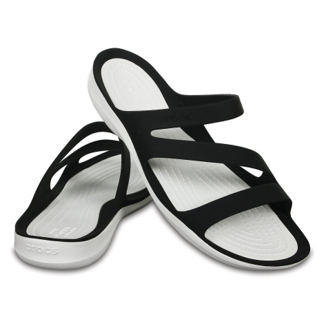 Crocs Women's Swiftwater Sandal Black/White
