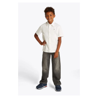 Dětská košile Tommy Hilfiger bílá barva, KB0KB09554