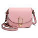 Růžová dámská klopnová kabelka Abby Lulu Bags