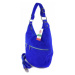 Kožená kabelka přes rameno Vera Pelle W345R světle modrá