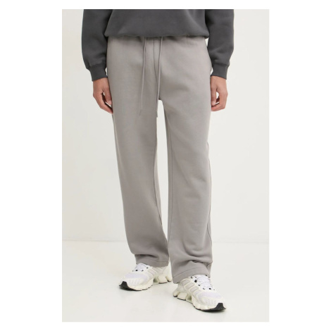 Tepláky Abercrombie & Fitch šedá barva, hladké, KI134-4100