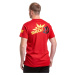 Meatfly pánské tričko Big Shock Teamup Dark Red | Červená