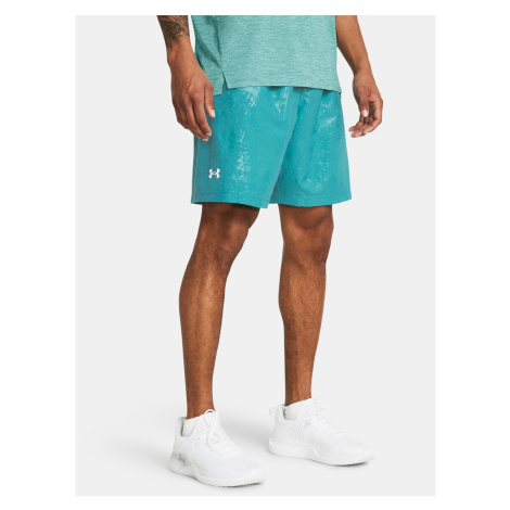 Světle modré sportovní kraťasy Under Armour UA Woven Emboss Short