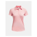 Světle růžové dámské sportovní polo tričko Under Armour Playoff
