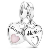 Pandora Srdíčkové přívěsky Matka a dcera Double Heart 799187C01