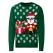 LIVERGY® Pánský vánoční svetr (zelená)