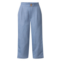 esmara® Dámské lněné culotte kalhoty 3/4 délka (modrá)