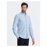 Ombre Oxford REGULAR men's fabric shirt - blue