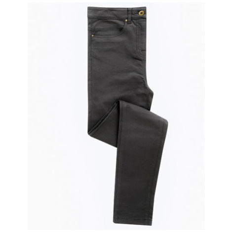 Premier Workwear Dámské chino džíny slim fit PR570 Charcoal -ca. Pantone 6