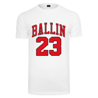 Pánské tričko krátký rukáv // Mister Tee / Ballin 23 Tee white