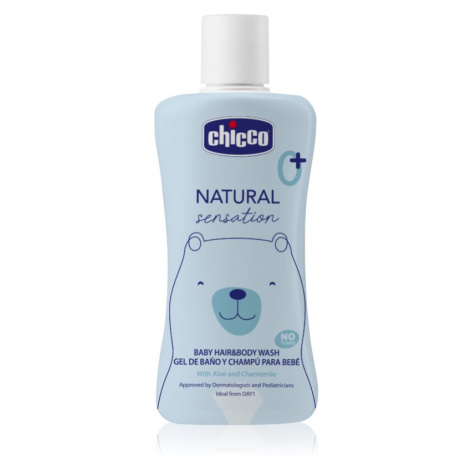 Chicco Natural Sensation Baby šampon a sprchový gel pro děti od narození 0+ 200 ml