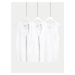 Sada tří pánských basic tílek v bílé barvě s technologií Cool & Fresh™ Marks & Spencer
