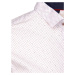Dstreet Trendy bílá pánská košile se vzorem