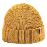 KAMA A159 pletená merino čepice, žlutá