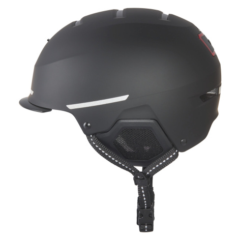 Crivit Dámská / Pánská městská cyklistická helma s koncovým světlem (černá)