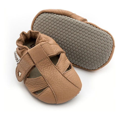 Barefoot sandálky Liliputi® - Nubia Paws hnědé
