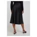 Sukně Lauren Ralph Lauren černá barva, mini, áčková