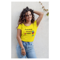 Dámské tričko Potřebuji vínko Barva: Citrónová