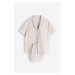 H & M - Pyžamo z lněné směsi - hnědá