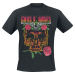 Guns N' Roses Vintage Skull Rose Tričko černá