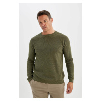 DEFACTO Standard Fit Crew Neck Thessaloniki Fabric Sweater