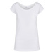 Build Your Brand Dámské tričko se širokým výstřihem BB013 White
