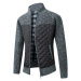 Pánská bunda typu svetr na zip s prošíváním