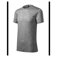 ESHOP - Pánské triko MERINO RISE 157 - tmavě šedý melír