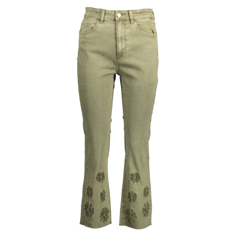DESIGUAL GREEN WOMEN'S DENIM JEANS