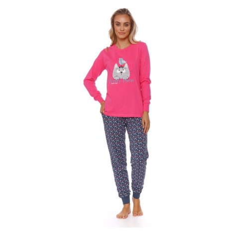 Dámské pyžamo růžové model 17644988 - DN Nightwear dn-nightwear