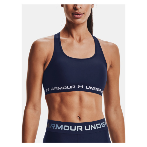 Tmavě modrá dámská sportovní podprsenka Under Armour UA Crossback Mid Bra