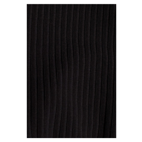 Maxi šaty s rozparkem na černé model 18002980 - Moe