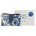 Happy Wallet Modro-bílá malá kožená peněženka "Happy"